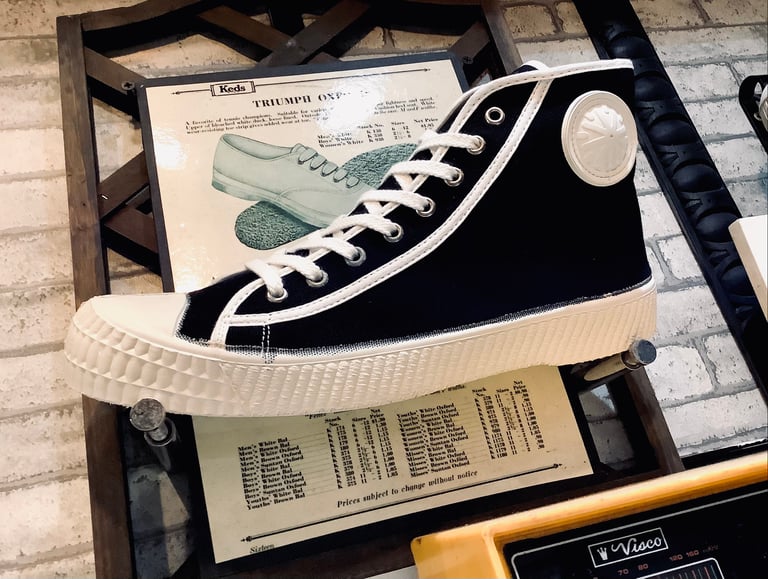 ZDA military hi top black and white sneaker shoes made in Slovakia Image 2