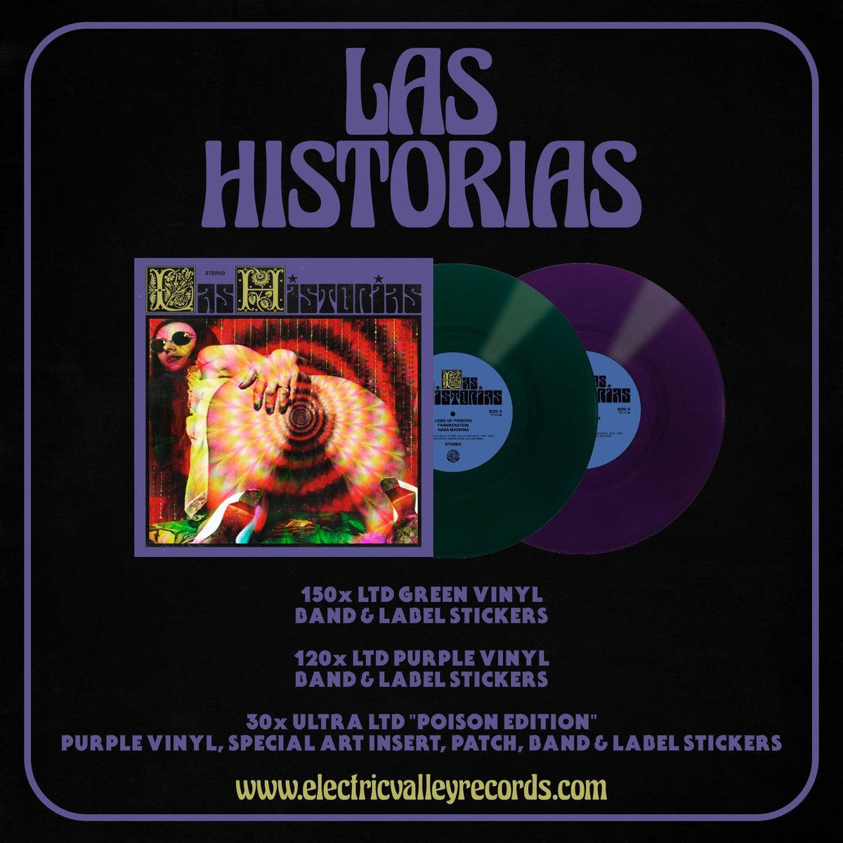 Image of LAS HISTORIAS - S/T LTD PURPLE VINYL (REPRESS)