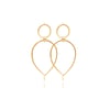 Gold Lunaria earrings