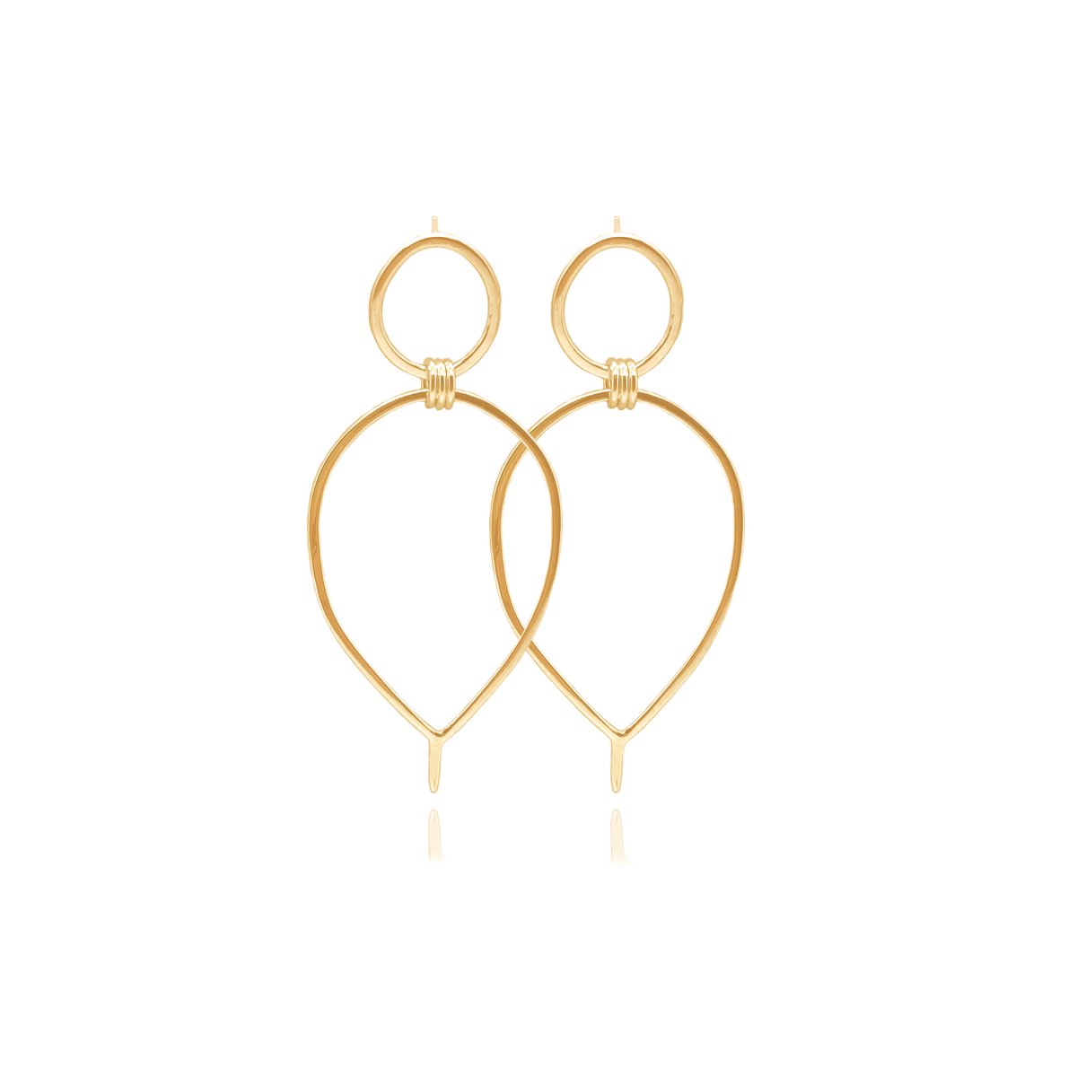 Image of Gold Lunaria earrings