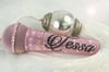 Personalised Shure SM58 Wired Vocal Mic in Baby Pink Crystals