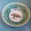 Sea Turtle  Porcelain Bowl