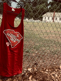 Ladies Burgundy State Tank Top