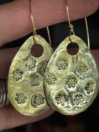 Image 1 of ⚜️🌼Brass Blooms Earrings 🌻🧡