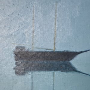Image of Mid Century Painting, 'Calm,' KJELL-ERIK KRISTIANSSON