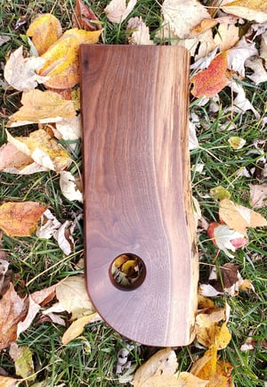 Image of Live Edge Walnut Picnic Board #2