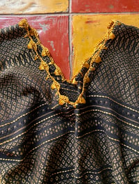 Image 1 of Black & gold tassel top