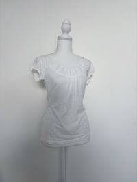 Image 1 of White Boho T shirt // M