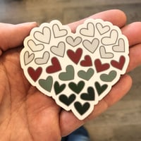 Image 1 of Christmas Heart of Heart Sticker #4