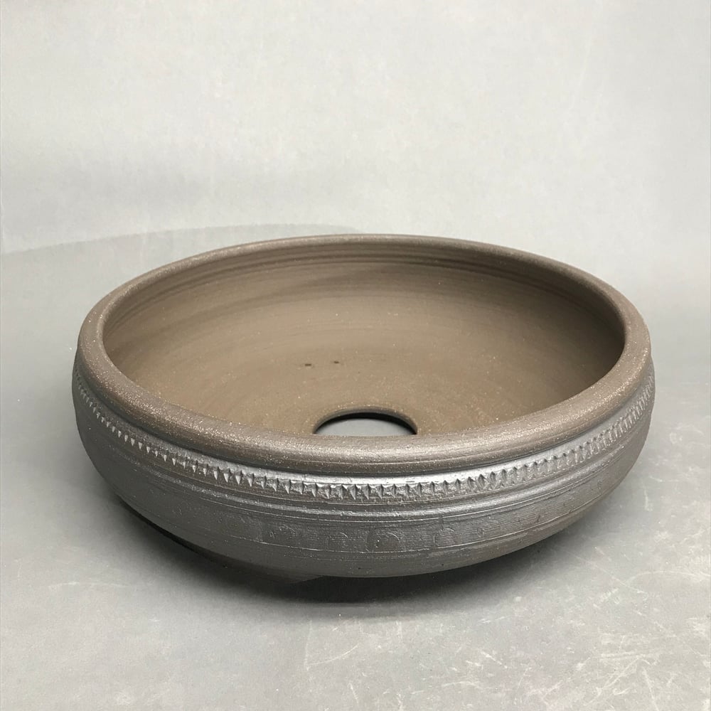 Image of 303 Large Unglazed Banded Round