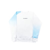 Image 1 of Blue Dip Dye Raglan Crewneck