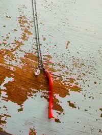 Image 9 of Aphrodite . natural italian coral and herkimer diamond necklace