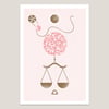 LIBRA ✸ A3 ASTRO RISOGRAPH PRINT