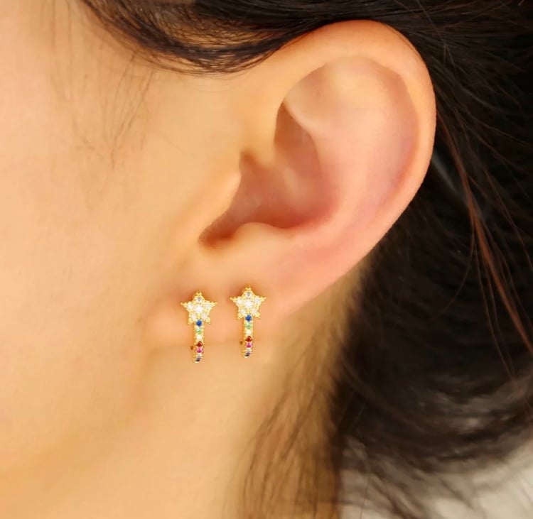 Image of Dainty Star Studs