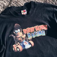 Image 2 of Original 90’s Diddy Kong Racing Promo Video Game Tee.