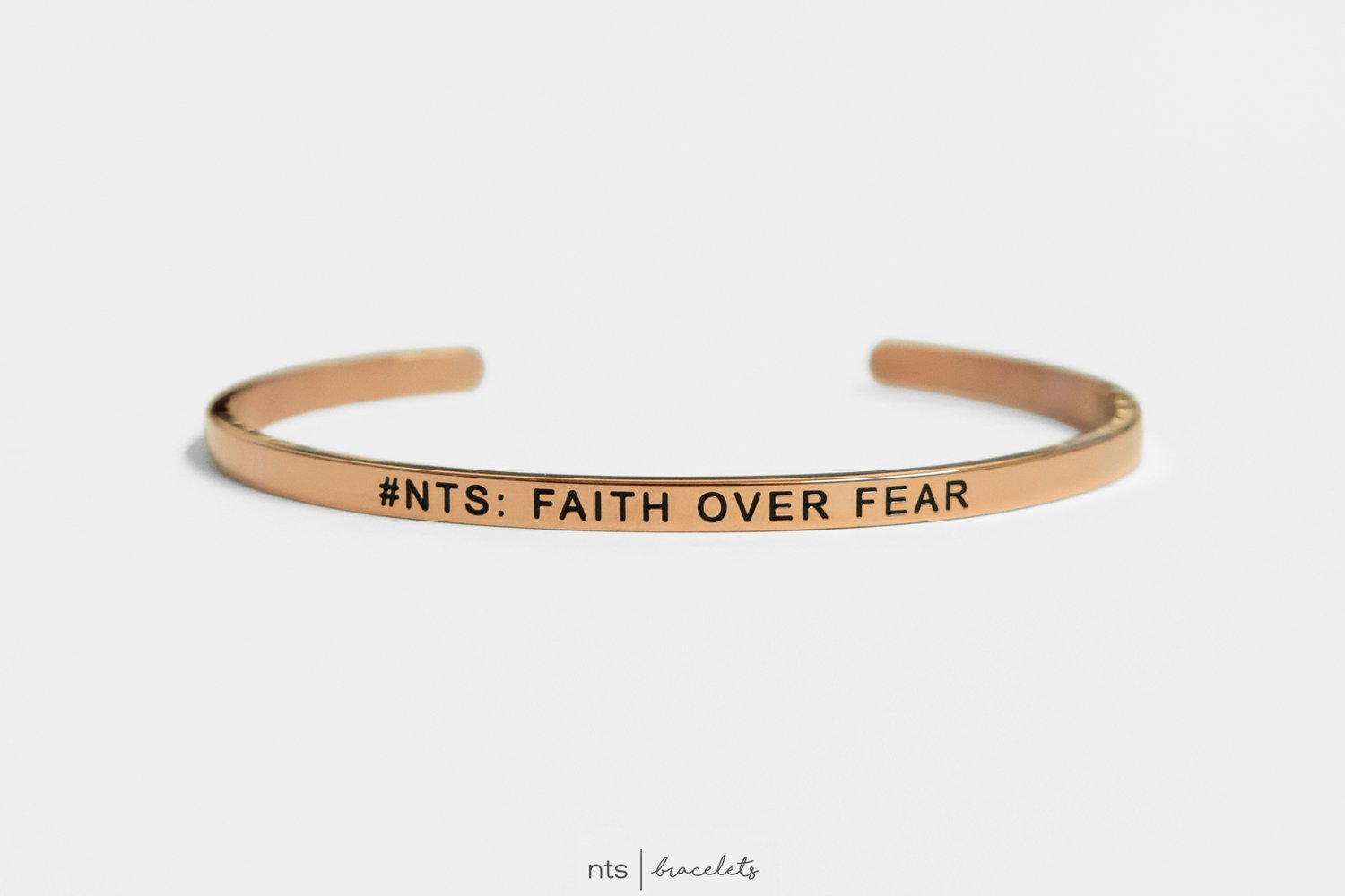 Image of #NTS: FAITH OVER FEAR (Rose Gold)