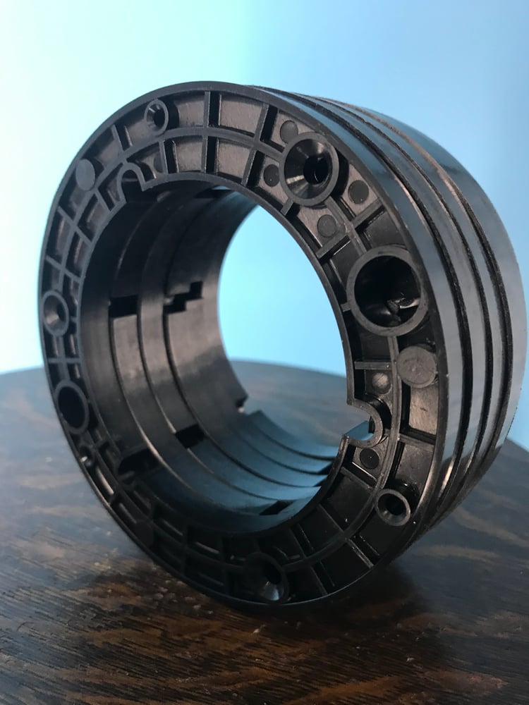 Image of Burlington Recording 1/4" NAB Hubs for 1/4" Metal Reels Black (6 Pack)