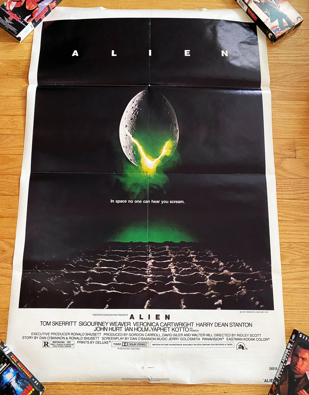 1979 ALIEN Original U.S. One Sheet Movie Poster