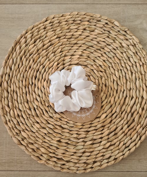 Image of Boho Bridal scrunchie.
