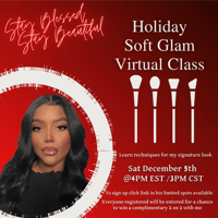 Virtual Holiday Makeup Class Webinar