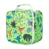 Insulated lunch bag - dinosaurs green