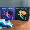 Mermaids greetings cards