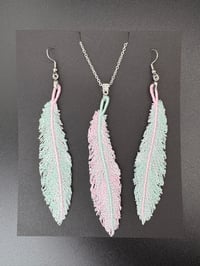 Mint & Pink Feather Set