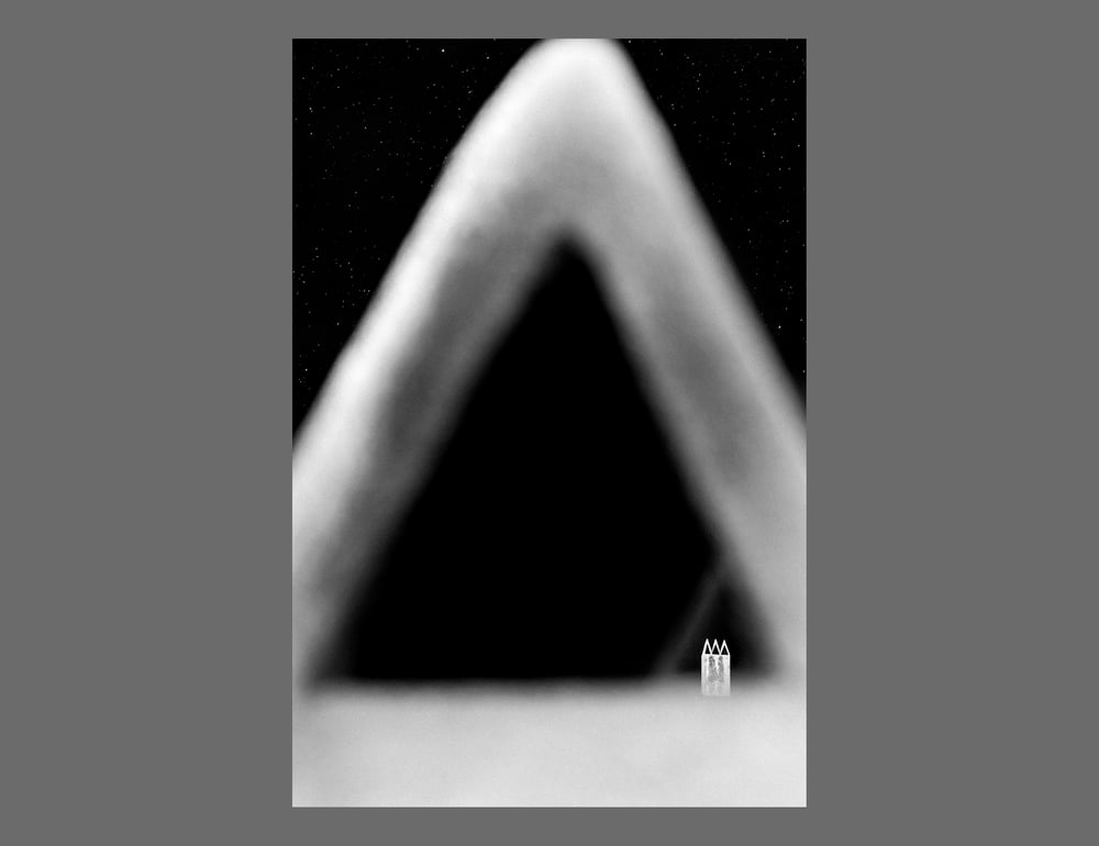 Image of CHIMNEYS & TRIANGLES - 11X16CM FINE ART PRINT IN A4 PASSE-PARTOUT