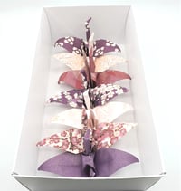Image 3 of Guirlande Grues Prune/Cyclamen/Poudre