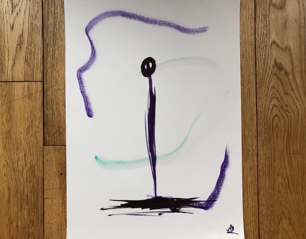 Image of Série « Erèbe », watercolor A3.