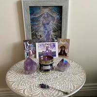 Image 2 of Mystic Sariel Tarot Ritual Candles - Priestess Magick