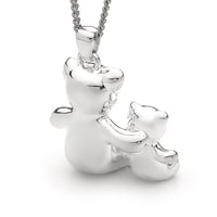 Bears of Hope - Large Pendant in Sterling Silver