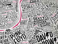Image 3 of Music Map Of London (Pink Thames)