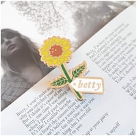 Image 1 of Betty Sunflower Enamel Pin