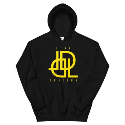 Image of Black w/ Yellow - LD Logo Hoodie