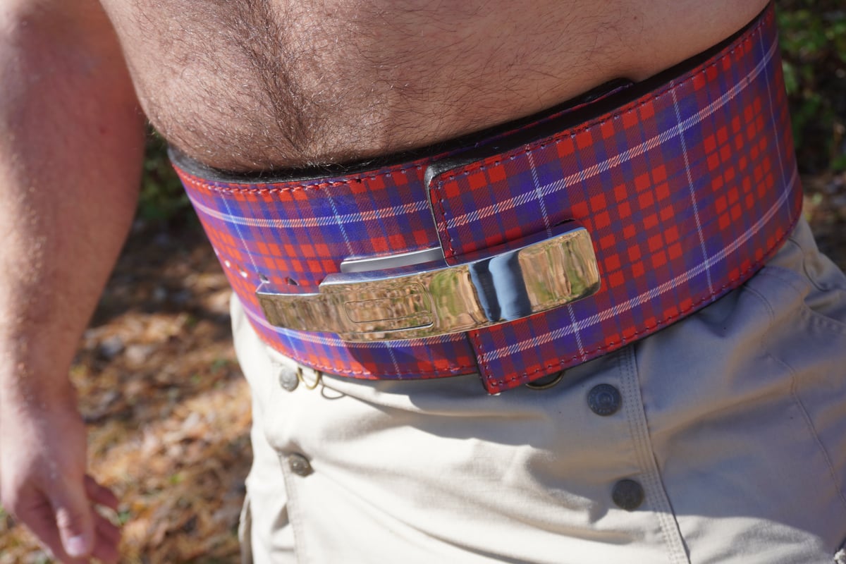 Image of The Strongman Belt *Limited Edition Plaid