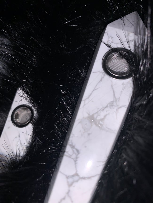 Quartz Pipe - White Turquoise 