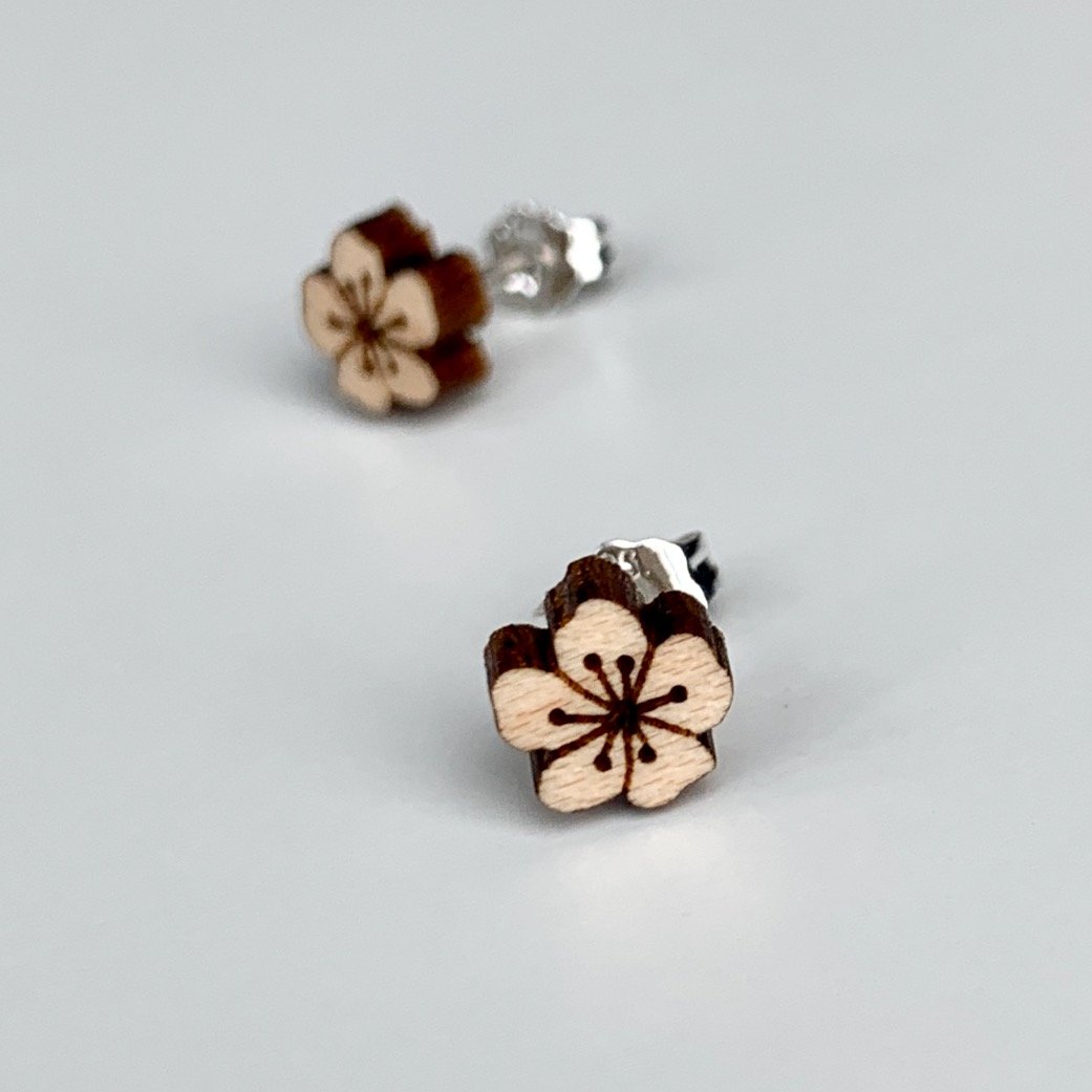 Image of Plum Blossom Studs