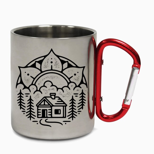 Cabin Wilderness Carabiner Mug 