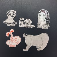 Image 1 of Pack of 5 Solid Bones stickers 