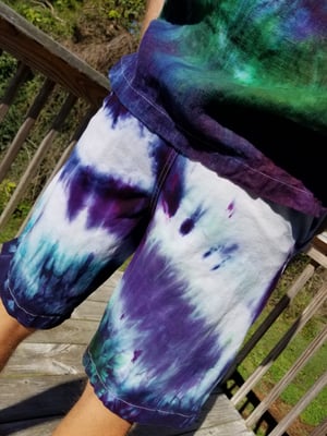 34" George Emerald and Purple Shorts