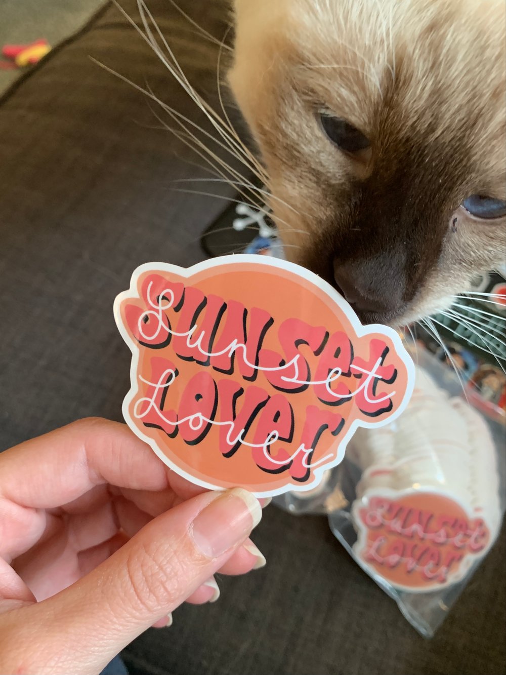 Image of Sunset Lover Sticker Sticker