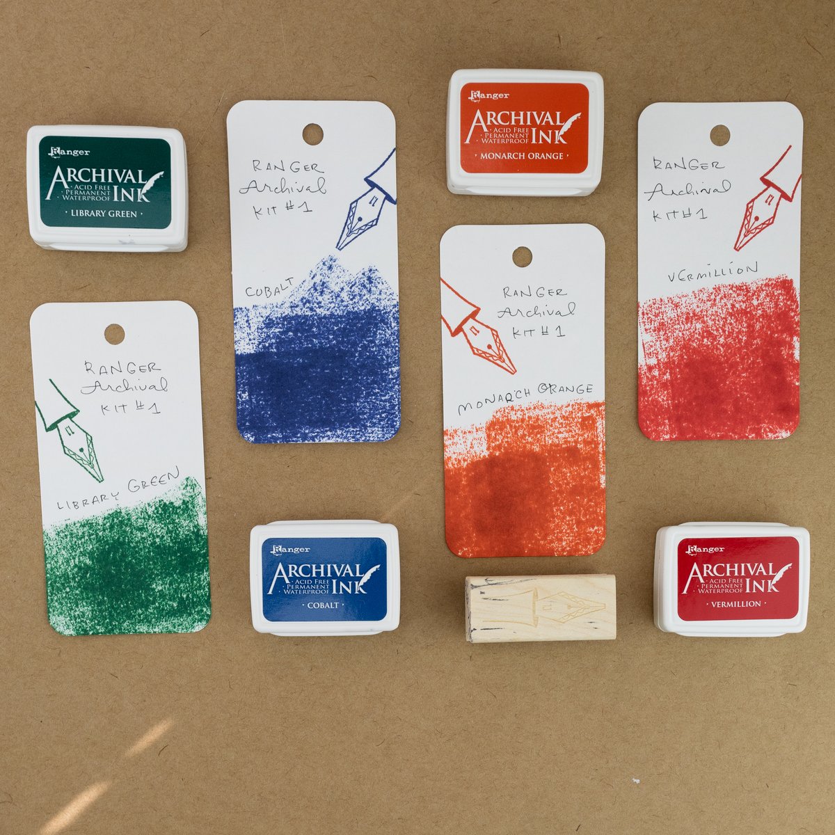 Ranger Archival Ink Pad Set Mini 1, 20.3 x 8.3 x 1.8 cm, Multi-Colour —  Grand River Art Supply