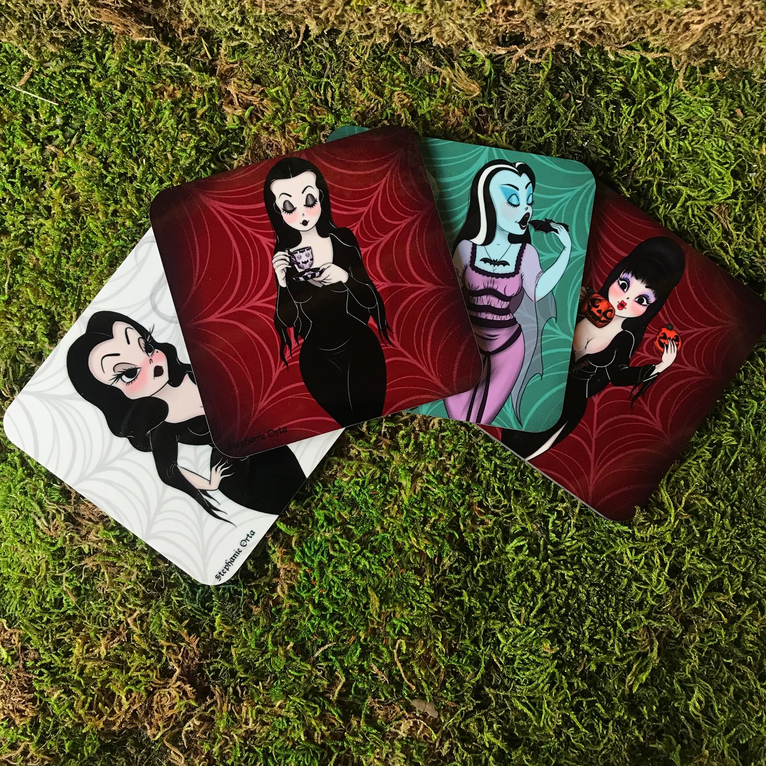 PRE-ORDER- Spooky Morning Ghoul Coasters - Set of 4 