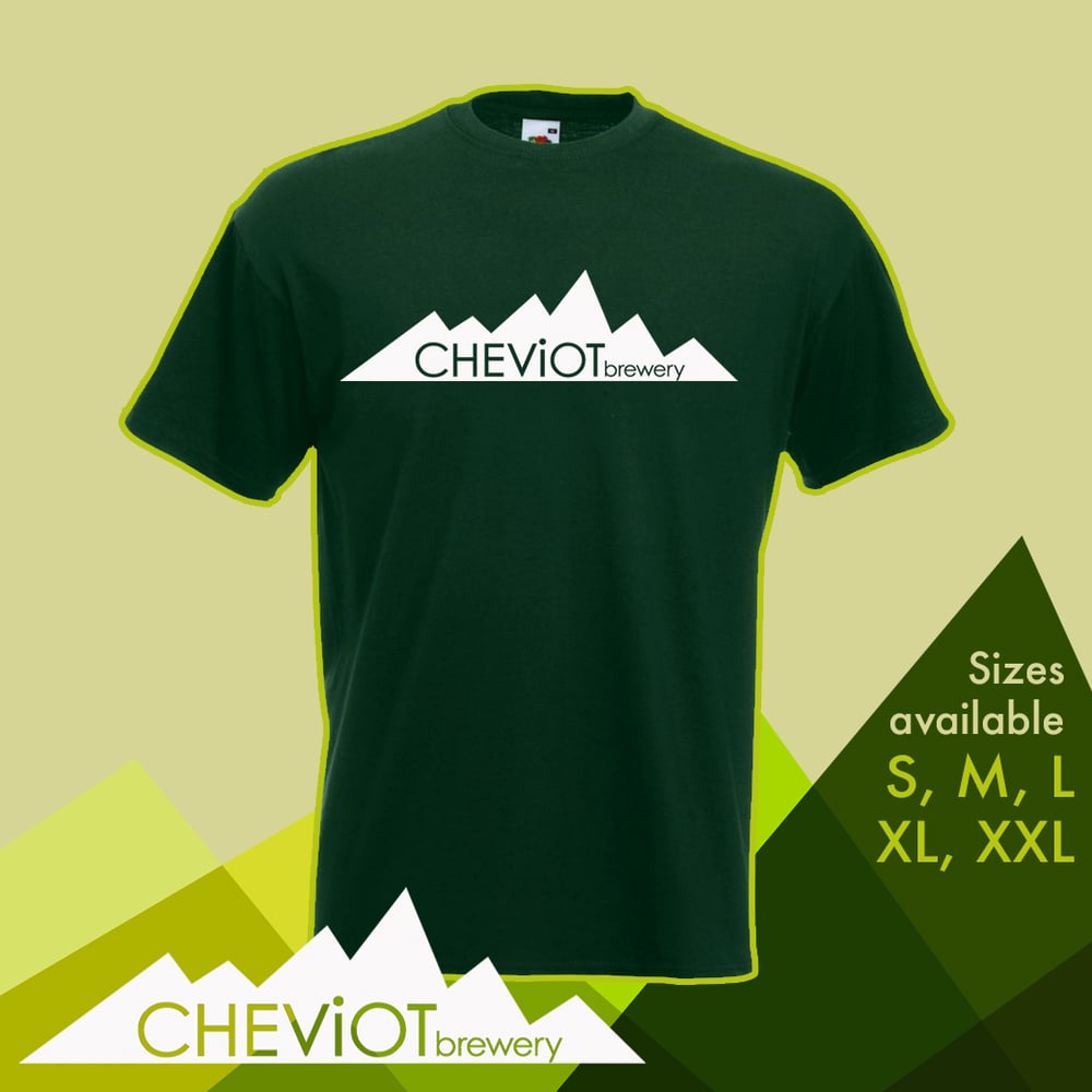Image of T-shirt - Dark Green (Forest)  Cheviot Brewery T-shirt