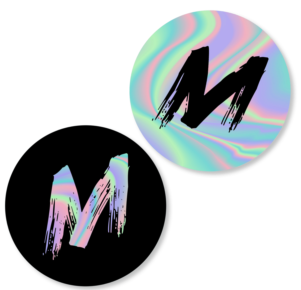 Image of CUSTOM SHAPE SPECIAL FINISH STICKERS