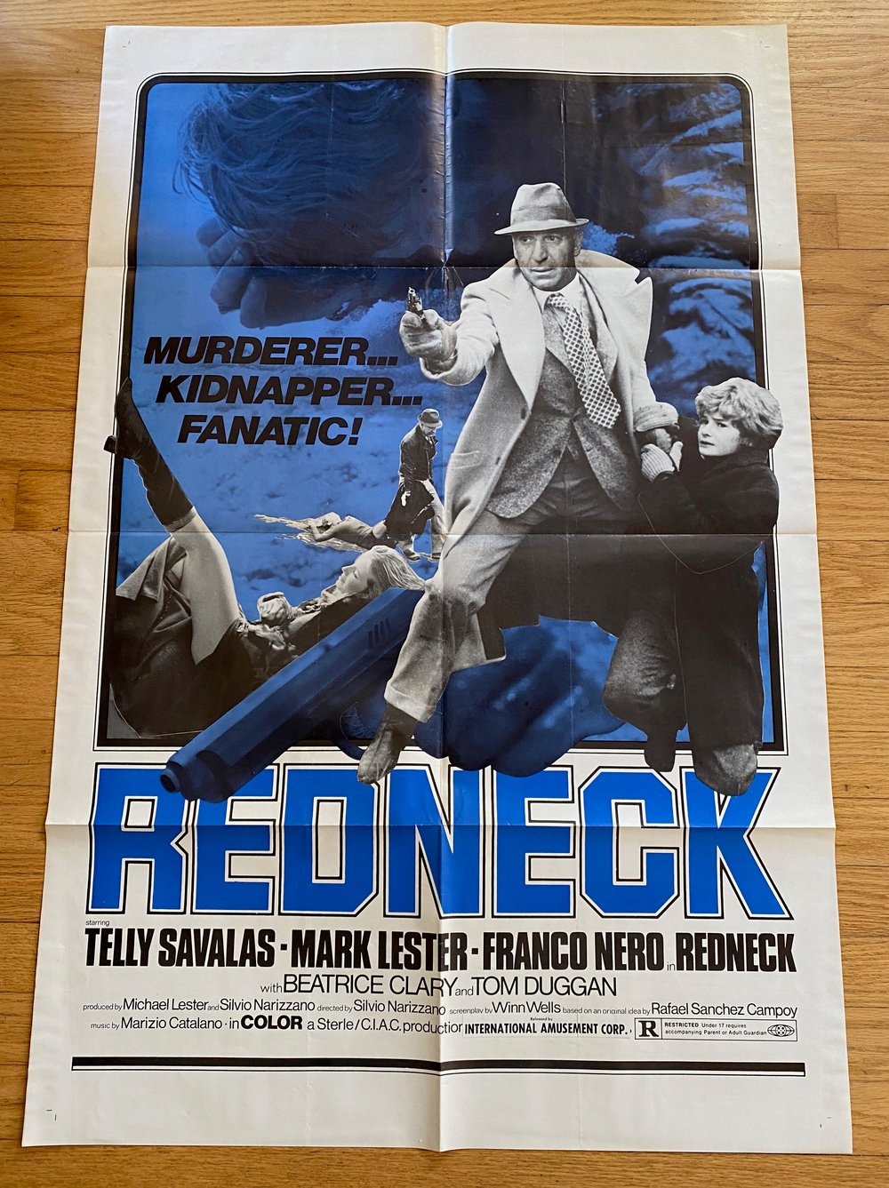 1973 REDNECK Original U.S. One Sheet Movie Poster