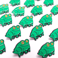Image 2 of Good Luck Frog Enamel Pin