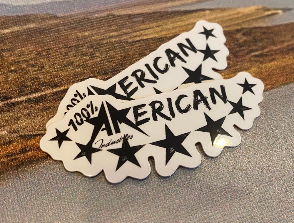 Image of 100% AMerican Vinyl Stickers (x2)