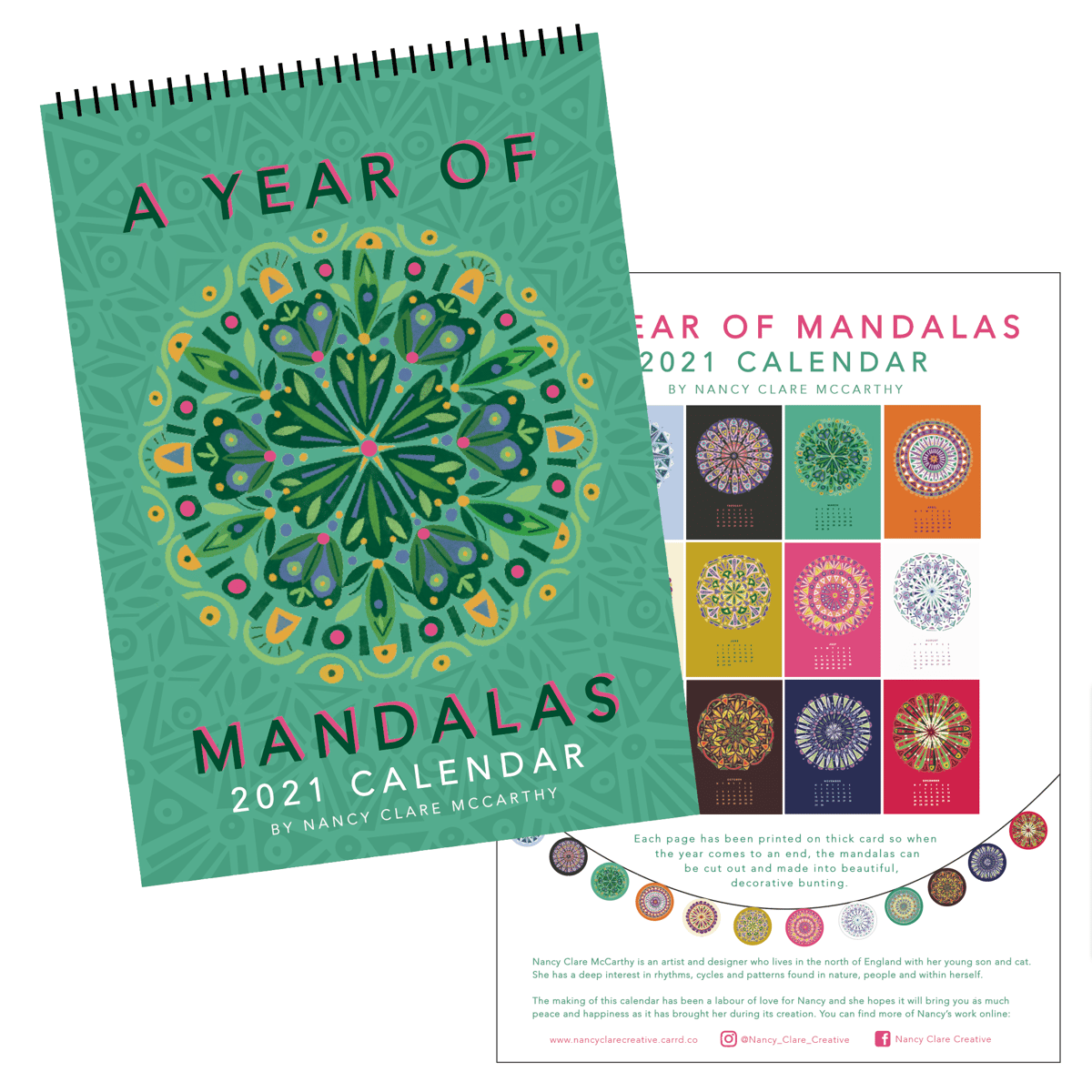 'A Year of Mandalas' 2021 Calendar - PREORDER 